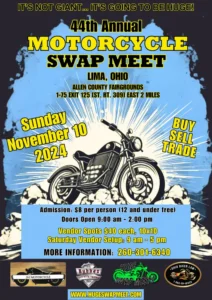 11-10-2024 Lima, Ohio Swap Meet Flyer