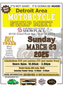 3-23-2025 Novi, Michigan Swap Meet Flyer